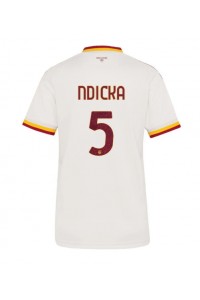 AS Roma Evan Ndicka #5 Fotballdrakt Borte Klær Dame 2026-27 Korte ermer